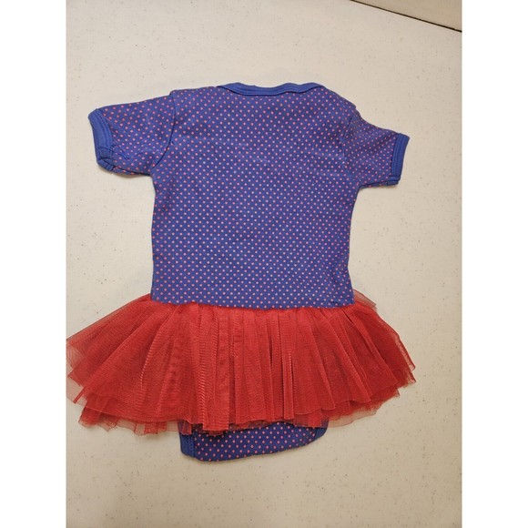 TWO FEET AHEAD Louisiana Tech Bulldogs NCAA Girls Newborn Infant Tutu Bodysuit - Picture 7 of 7